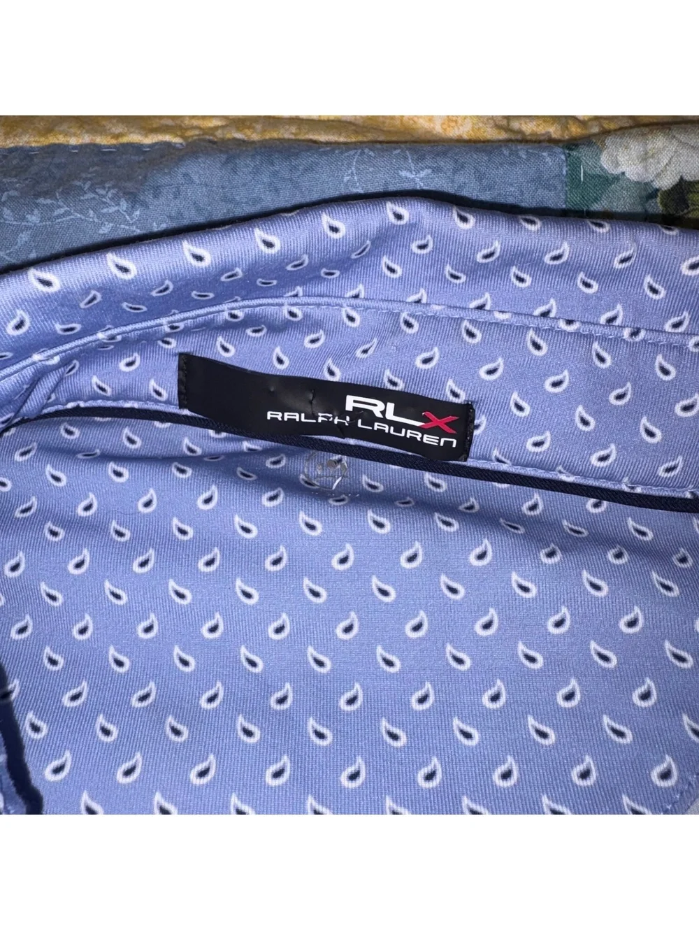 Ralph Lauren RLX $115 Men's L Light Blue Performance Golf Polo Summer Comfort